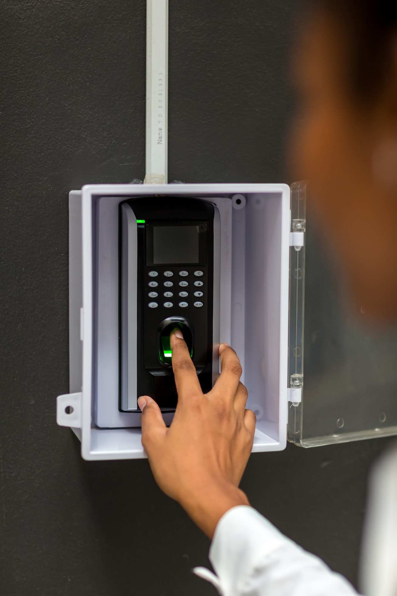Finger print scan Encryption for identity verification or electronic signing